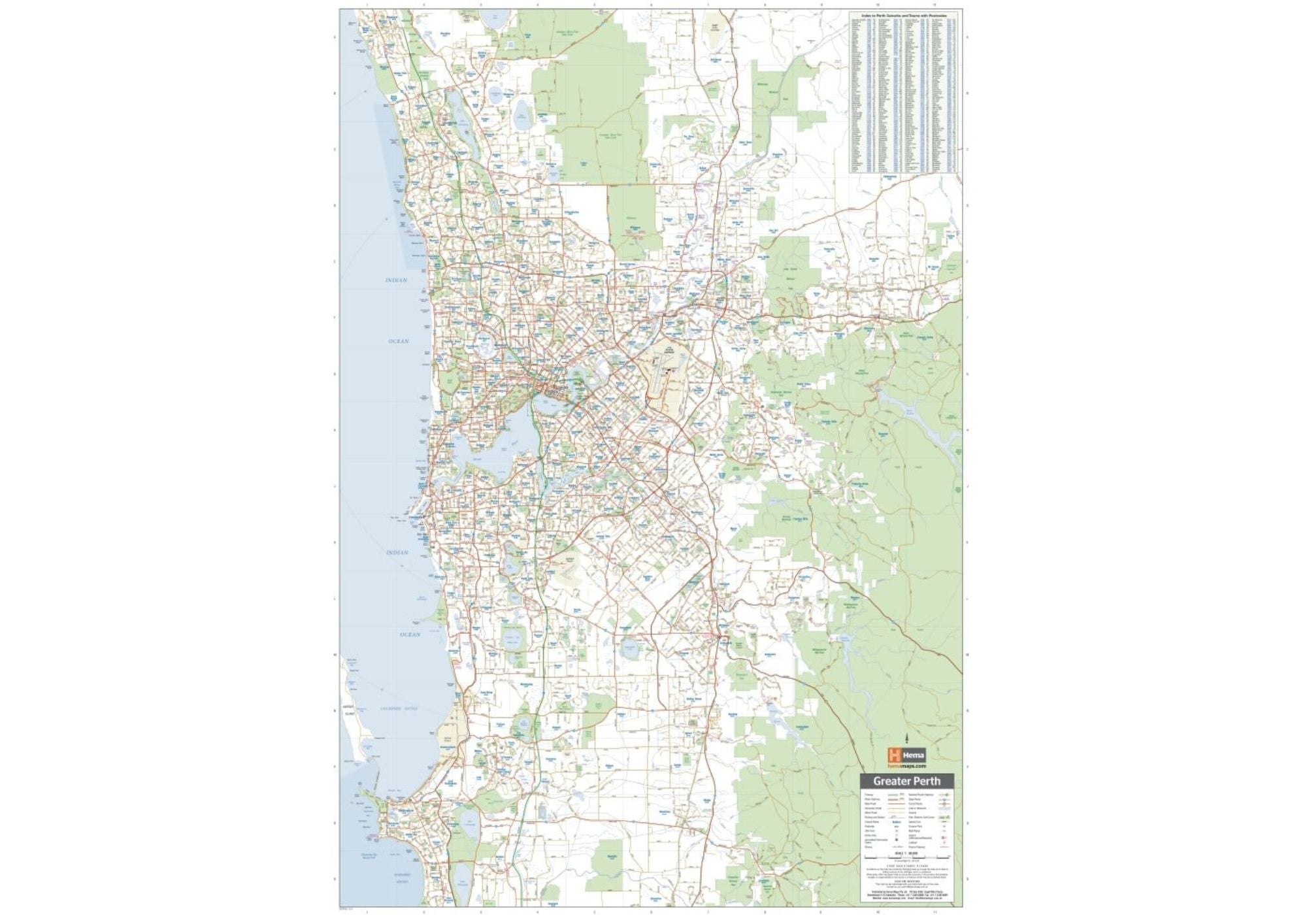 Perth & Region Map