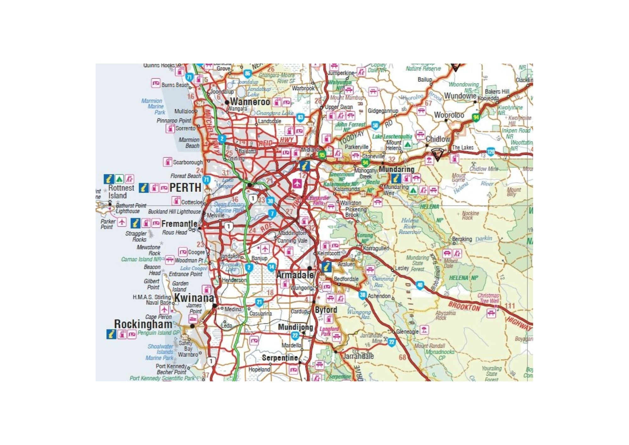 Perth & Region Map