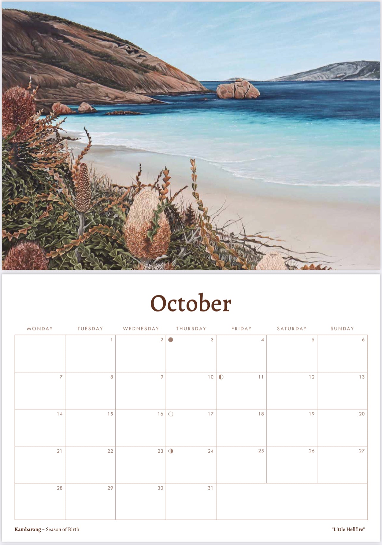 2024 Fine Art WA Coastal Scenery Calendar
