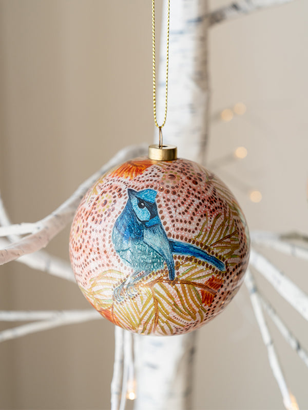 Christmas Bauble Luina - The Blue Wren