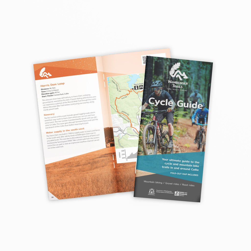 Wambenger Trails Cycle Guide Map- Collie