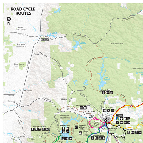 Wambenger Trails Cycle Guide Map- Collie