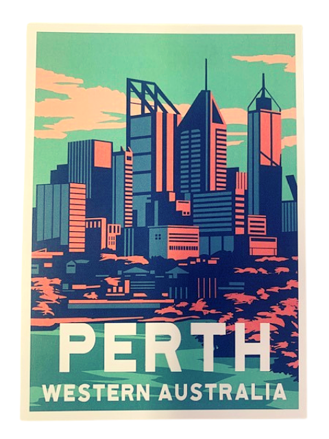 Perth Illustration Postcard